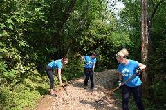 Team MBAKS participates in community stewardship events throughout the year, including trail cleanups at Mercer Slough Nature Park